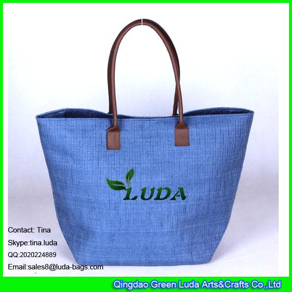 LUDA women tote bag modern design big capacity paper straw bag