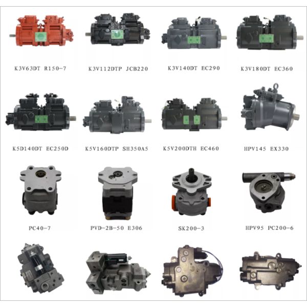 Excavadora Kawasaki bomba hidráulica motor peças sobressalentes pistão bomba principal