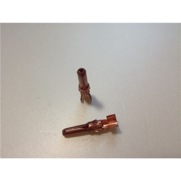 Auto Spare Parts Sheet Metal Bending Dies Brass Female Unsealed Electrical Connector