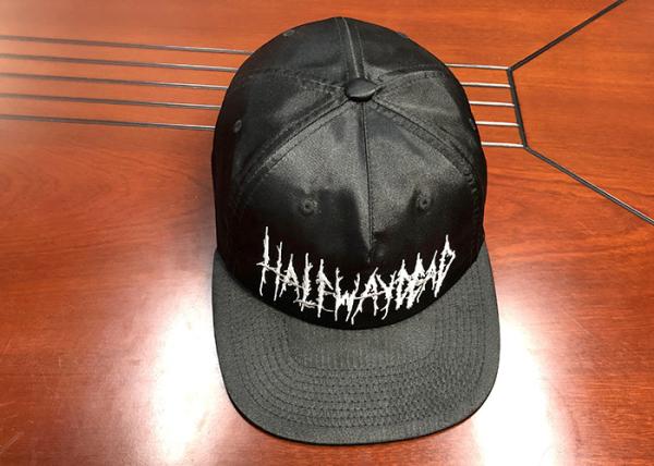 Customized Design black embroidery the beat of music logo Sports Snapback Hats Caps