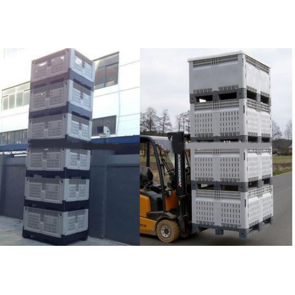 large plastic collapsible crates for fruits and vegetables logistics pallets packaging boxes