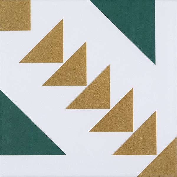 Green Yellow 200x200mm Ceramic Rustic Tile for Bathroom Wall