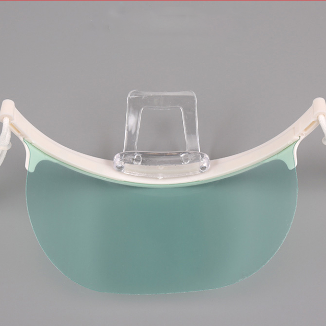 Food Processing Healthcare Industry Plastic Face Mask With Logo Anti Fog