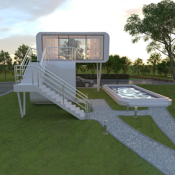 Villa blanche moderne à deux étages Apple House pour une vie luxueuse et spacieuse