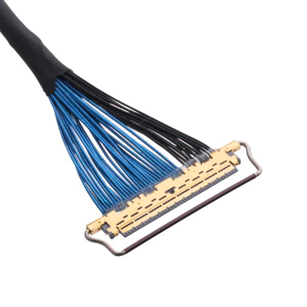 Horizontal CABLINE-CA 50pin Lvds Micro Coaxial Cable 20633-250T-01S 20634-150T-02