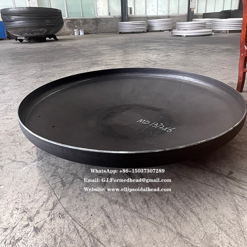SA-516 Carbon Steel ASME Certified Custom Formed Dished Ends Manufacturer from China