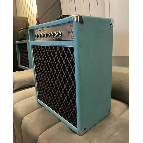 Custom Grand Handwired Overdrive Reverb 20 Watt 1x12 Combo Purple Suede 2 X EL84 3 X 12ax7 JJ Tubes