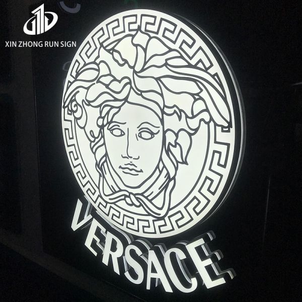 Customized Acrylic Led Light Signage Board Metal Lighted  Light Box Sign