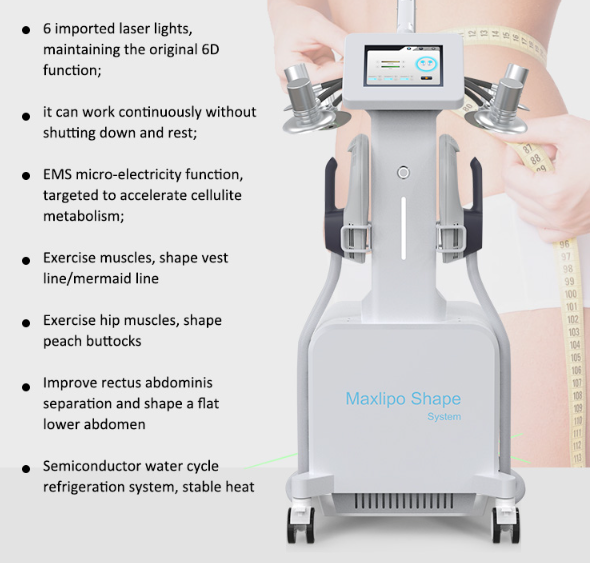 800W-3500W Липо лазерная машина для похудения 6D EMS машина для похудения тела