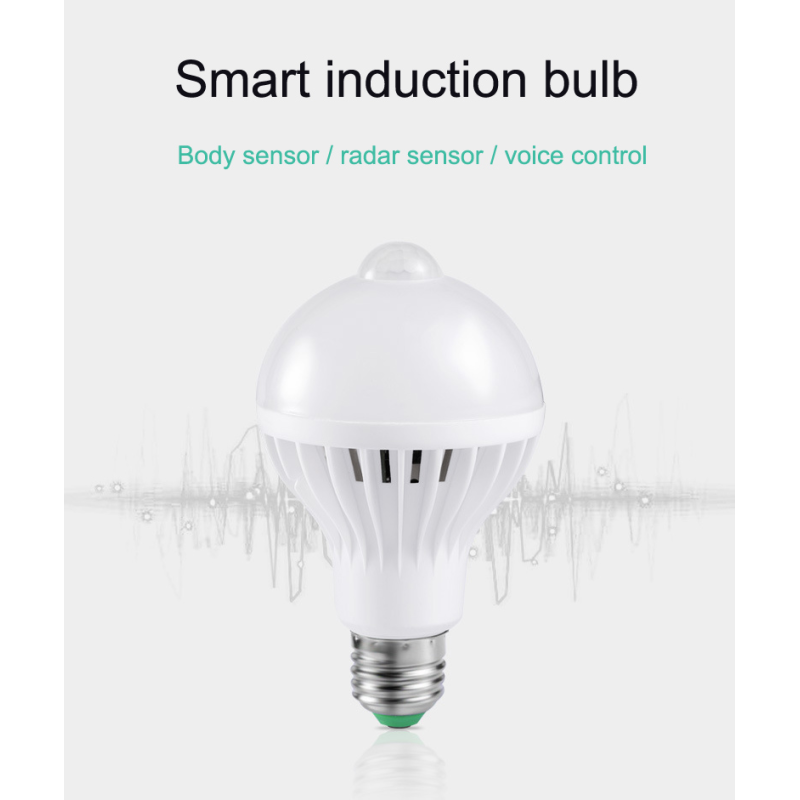 5W/7W/9W/12W Infrared PIR Motion Sensor LED Bulb for Smart LED Lighting Efficiency