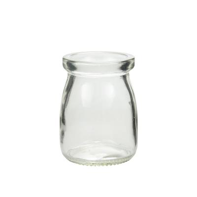 Frascos de iogurte de vidro versáteis e reutilizáveis para pudim Capacidade de 100 ml