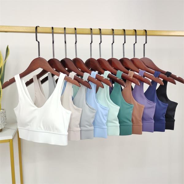 230g Womens Sports Bra Fitness Yoga Underwear Chest Pad Removable Nylon Bra Top