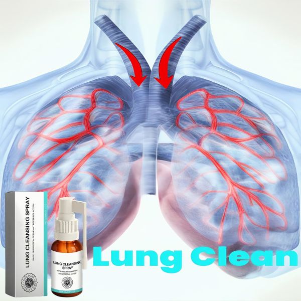 1 Pack Cleansing Mouth Spray Mint Scent Herbal Lung Cleansing Spray