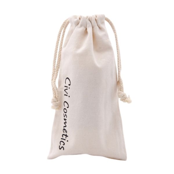 Promotions Jewelry Eco Friendly Natural Drawstring Calico Bag