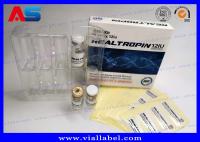 Somatropina Hcg Packaging Fiole injectable en papier boîte avec étiquette pour les suppléments de musculation
