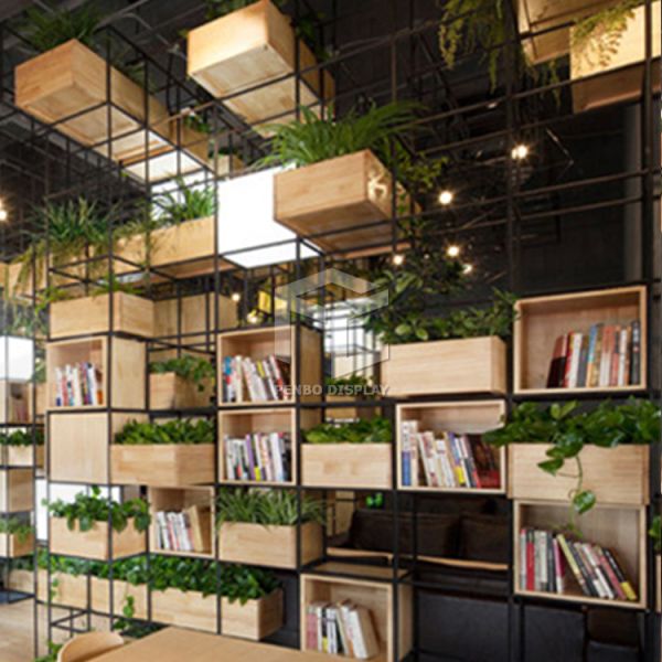 Белый огнеупорный OEM дисплея кофейни MDF 5mm оборудованный со светом СИД