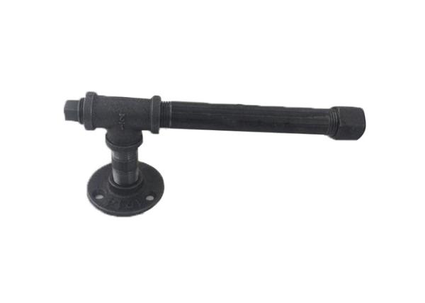3/4 Black Industrial Pipe Toilet Paper Holder Carbon Steel Nipples BSPT / NPT Thread
