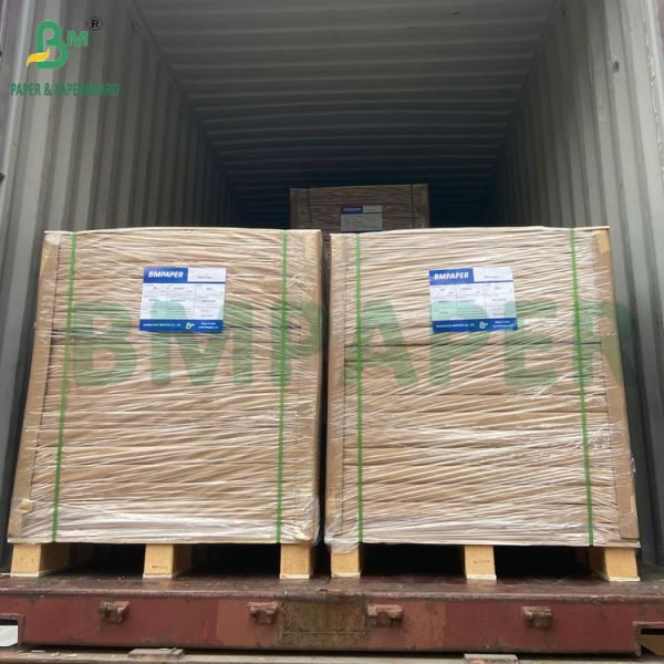 Естественный коричневый пакет для продуктов питания из бумаги.