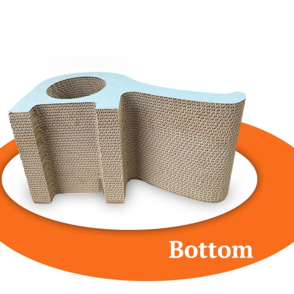 Cartoon Elephant Cat Scratching Board Factory Directly Sale Elephant Shape Cat Scratching Board High Density Durable Scratcher