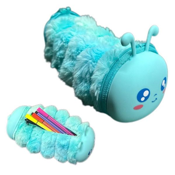 Мультфильмы Милый плюшевый кукла карандаш сумка Силикон безвкусный макияж для канцелярских принадлежностей школьных принадлежностей карандаш чемодан