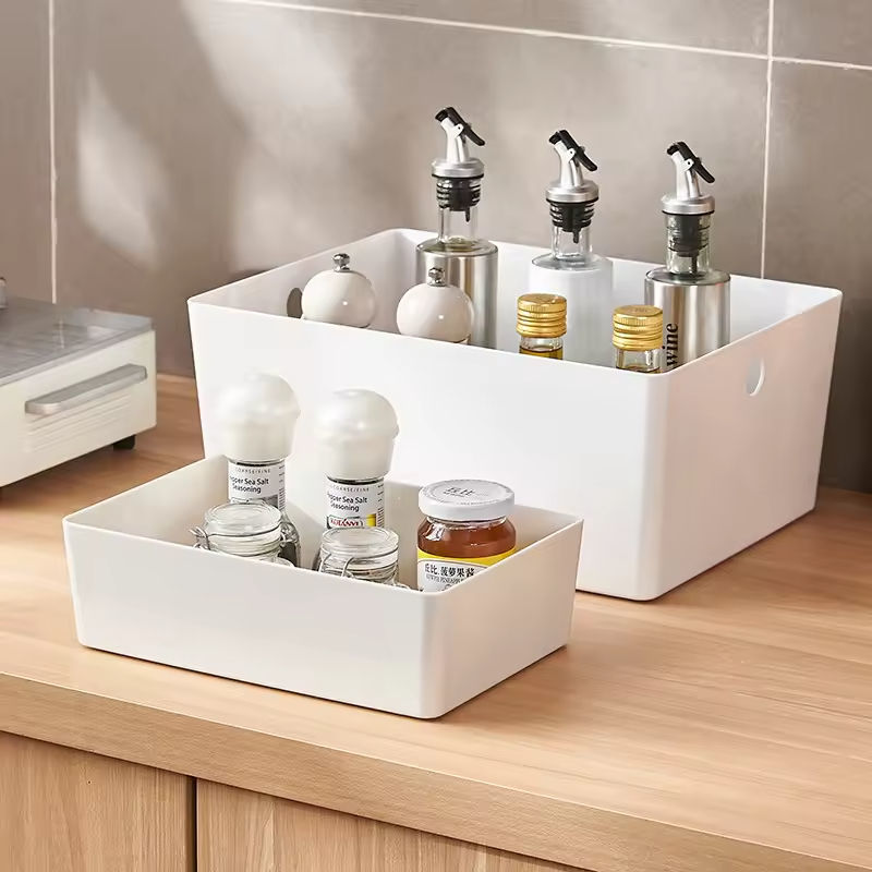 Modular Divider System Durable White Plastic Adjustable Grid Cabinet Organizer