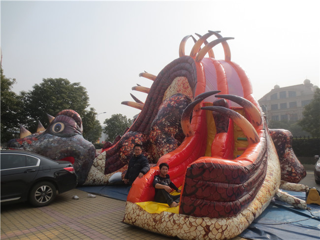 China Factory Inflatable Dinosaur Slide/Commercial Inflatable Dragon Slide/Custom Inflatable Amusement Park for Sale