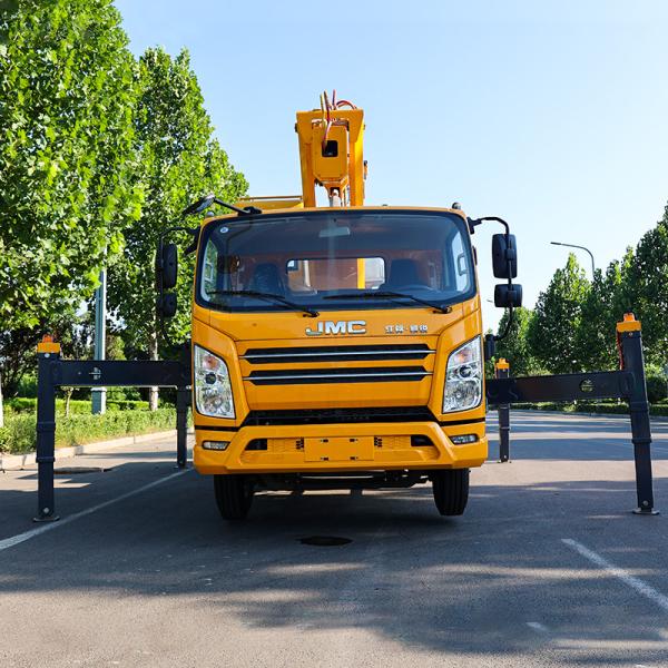 Nouvelle conception HKS28 28M homme camion élévateur seau télescopique camion à flèche