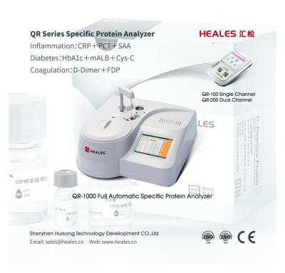 10 Sample Position Specific Protein Analyzer QR-1000 CRP HsCRP MAlB SAA PCT