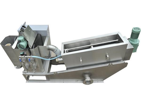 Stainless Multi Disc Screw Press For Sludge Dewatering In Oily Food Industry