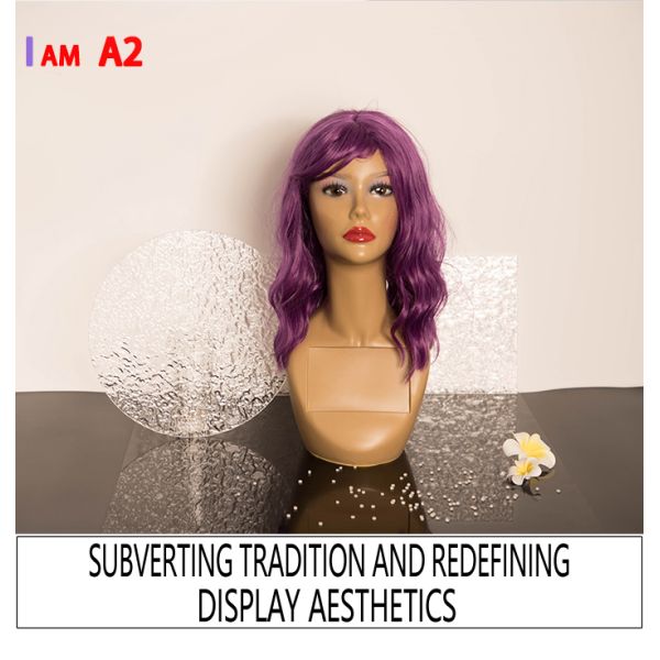 A3 Standing Hand Drawing Makeup Mannequin Head Without Shoulders For Wigs Display