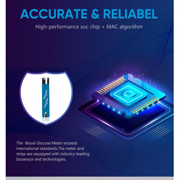 Портативный код свободное цифров Glucometer с набором небольшого метра содержания глюкозы в крови монитора уровня сахара в крови крови тома умного полным
