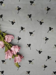 Cor Mesh Foil Printed Fabric reunido 130CM da marinha