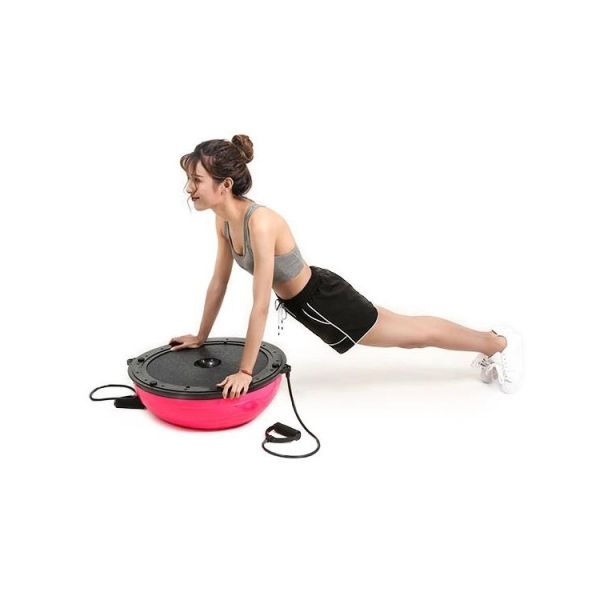 Light Weight Balance Trainer Half Ball , Half Yoga Ball With Anti Burst Air Pump