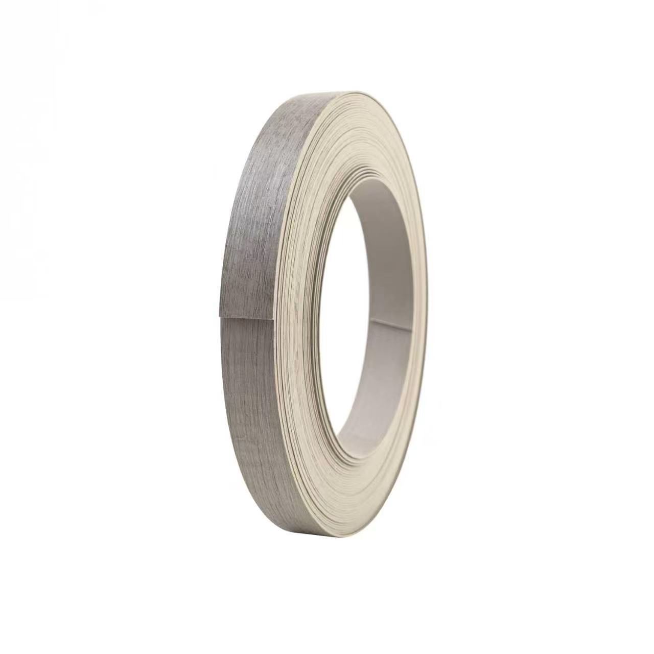 Grey Wood Grain Customized PVC Edge Banding Tape for Furniture & Cabinet Edging