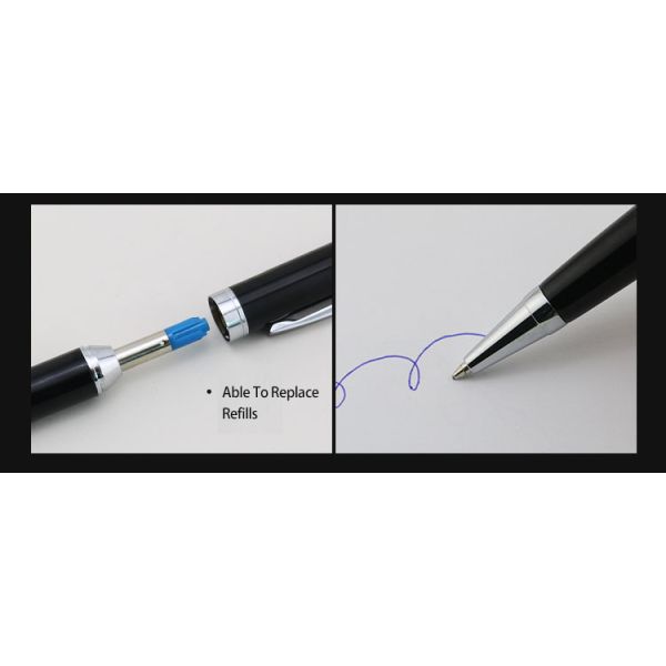Business Office Metal Signature Pen 0.7mm Twist Type Aluminium Ball Pen