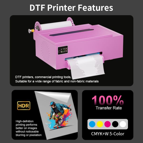 Semi Auto A4 Small DTF Flatbed Printer PET Film T Shirt Textile Printing Machine