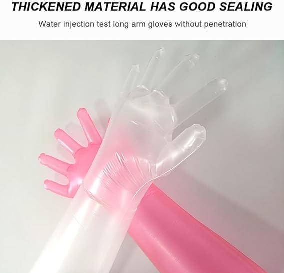Disposable Field Dressing Gloves Veterinary Insemination Rectal Long Gloves, Extra Long Sleeve Full Arm Gloves