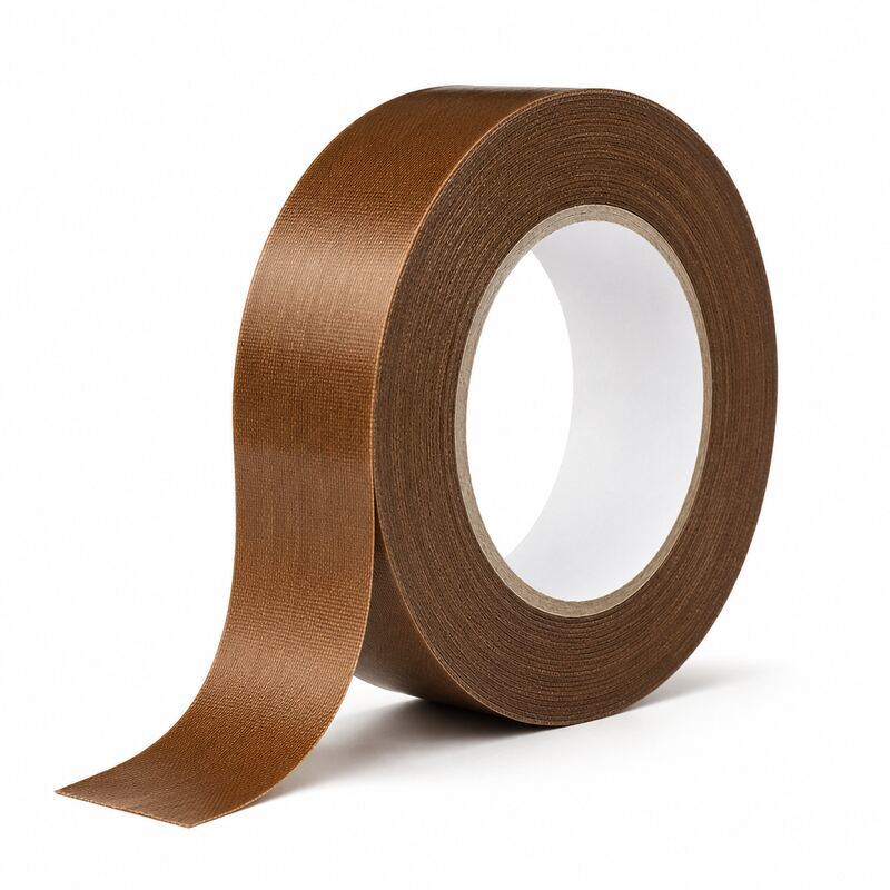PTFE Coated Fiberglass Tape (PTFE Glass Cloth Tape / Non-Stick Heat Sealer Tape / Silicone Adhesive PTFE Fabric Tape) – For Packaging, Hot Presses & Industrial Liners