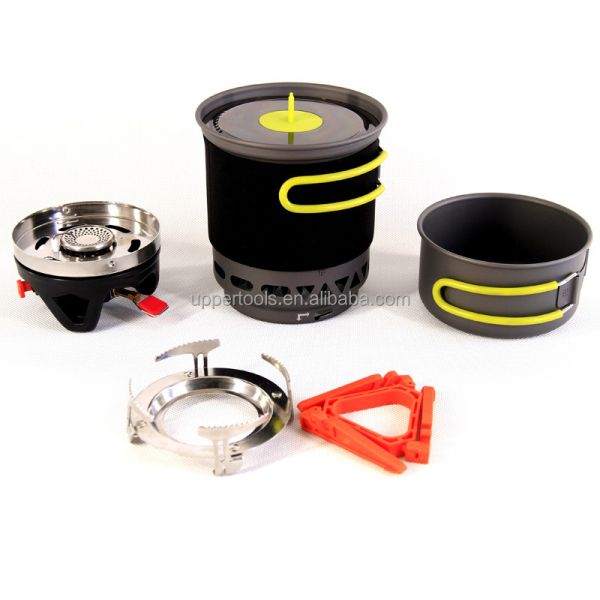 Кампинговые котлы и сковороды Наружная газовая печь для пикника Коллекторы тепла Печи ветроустойчивые