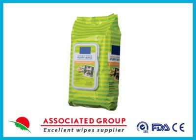 Limpezas de limpeza do animal de estimação anti-bacteriano, limpezas molhadas Unscented do animal de estimação rápido do banho
