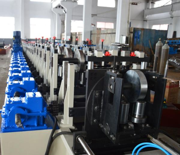 Customized Cold Beam Rack Steel Roll Forming Machine With Fly Saw Cutting