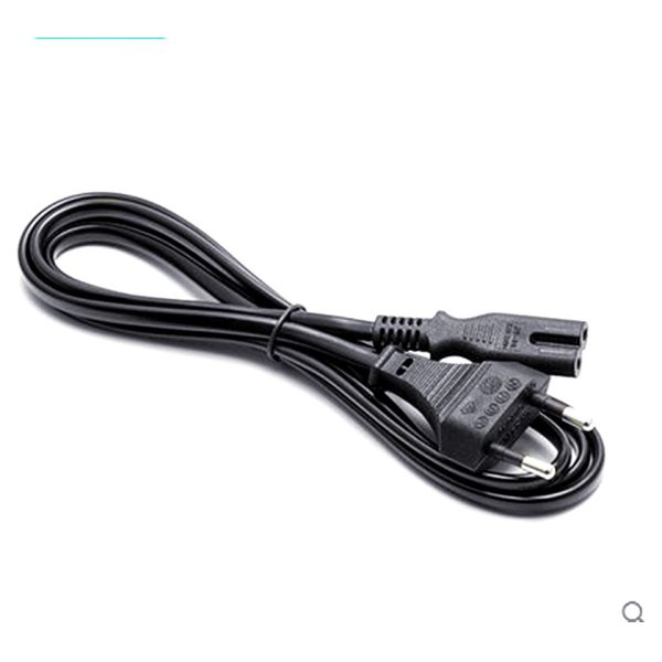 Hot sale 10A/16A  2pin black  2 pin power cable  0.5m-10m copper power cord