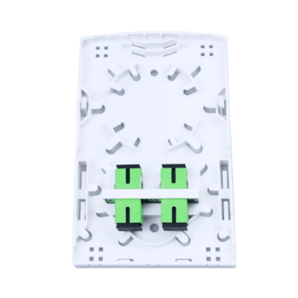Пластиковая оптоволоконная панель сокета для FTTH и установки в белых 2-х ядрах