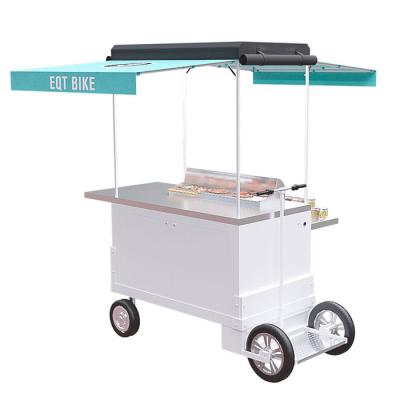 Multi caminhão do alimento da bicicleta da função, carro móvel do serviço de alimentação com capacidade de carga alta