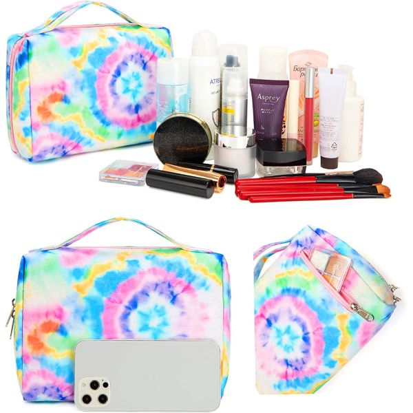 Shockproof  Durable Toiletry Bag Travel Makeup Bag Portable Cosmetic Bag Organizer for Women and Girls