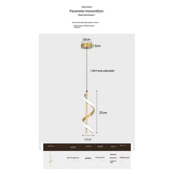 Chandelier Creative Personality Dining Room Modern Chandelier Bedroom Bedside Simple Lamp