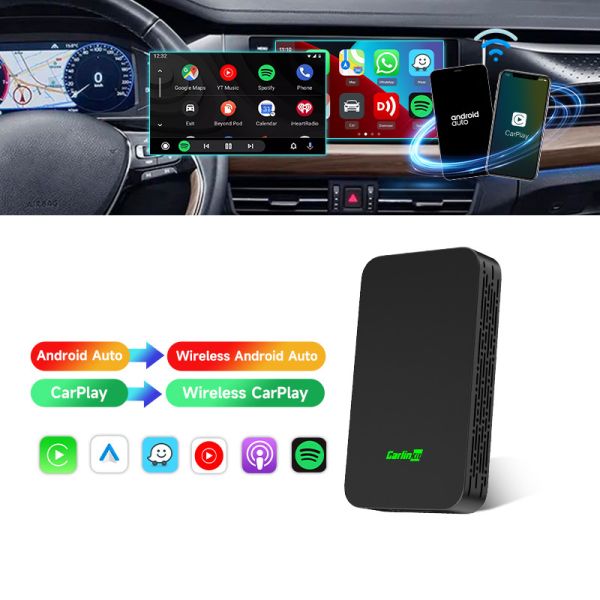 Wired To Wireless Carplay And Android Auto Dongle 2Air Car Smart Box Navigation Google Play Wifi BT Dongle