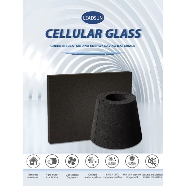 Waterproof Foam Glass Insulation Board Closed Cell Thermal Insulation Material