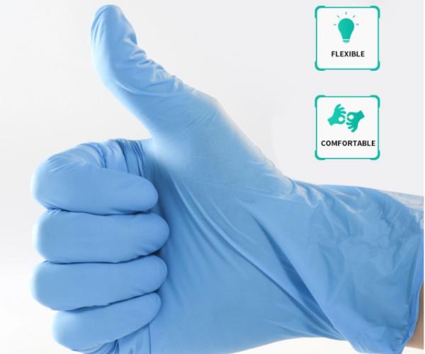 Comfortable Disposable Medical Gloves , Tear Resistant Disposable Sterile Gloves