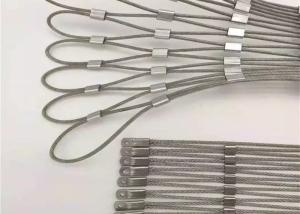 1.5mm Stainless Steel Rope Net Cable Mesh 35mm For School Safety Fence